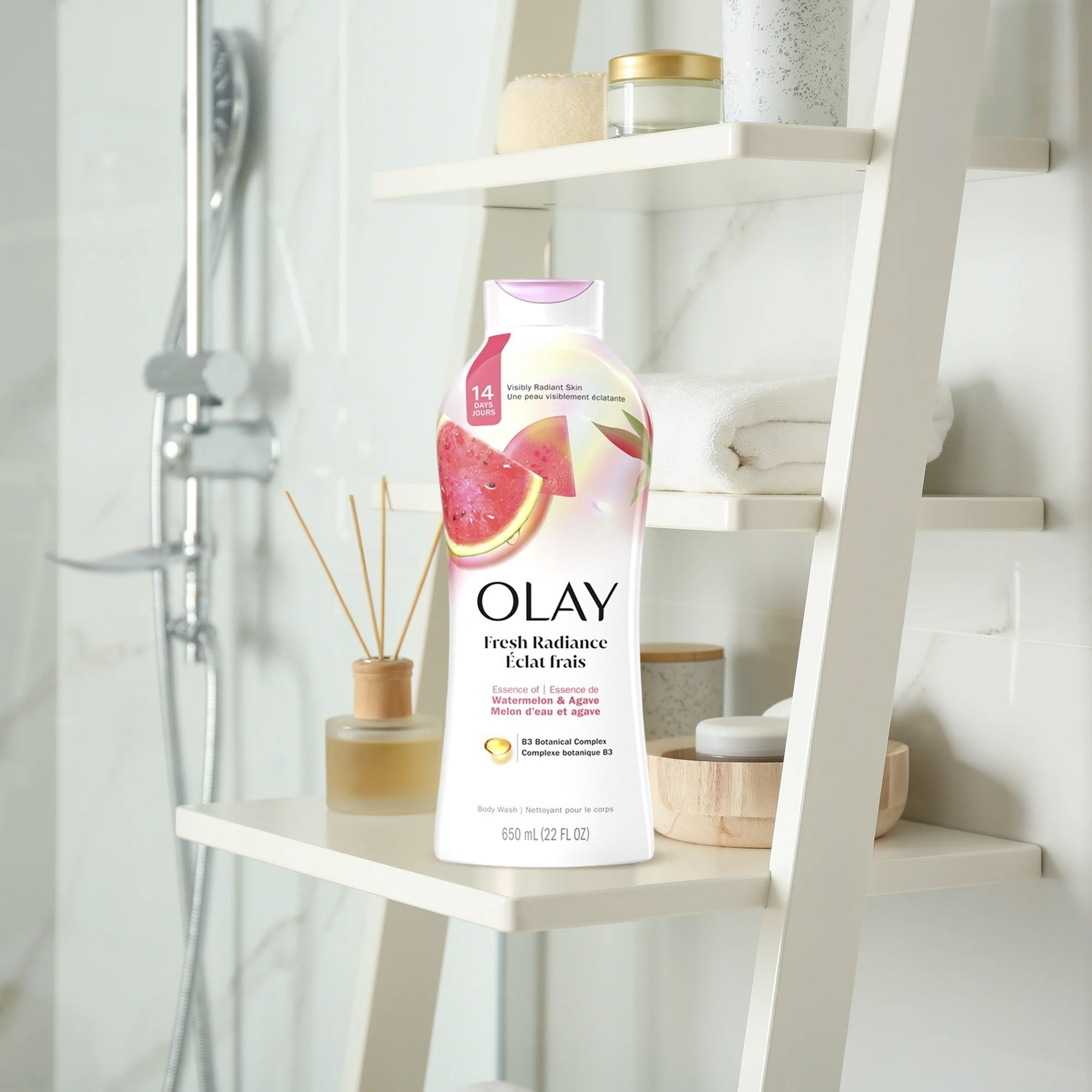 Olay Fresh Outlast Notes Of Watermelon & Agave Body Wash 650ml - 1
